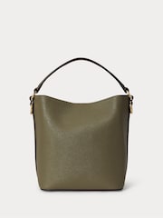 Lauren Ralph Lauren Green Reese Small Bucket Bag - Image 2 of 4