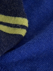 Navy/Green Stripe Knitted Long Sleeve Layer Top - Image 6 of 7
