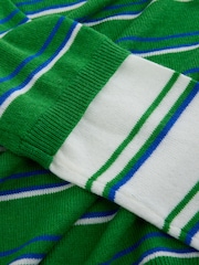 Green/White Stripe Knitted Long Sleeve Layer Top - Image 8 of 9