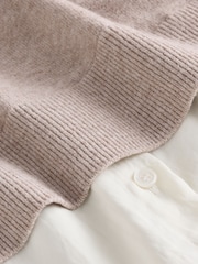 Neutral Gem Button Supersoft Knitted Long Sleeve Shirt Layer Jumper - Image 9 of 9