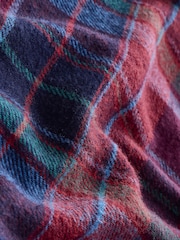 Red/Blue Check Long Sleeve Overshirt Shacket - Image 8 of 8