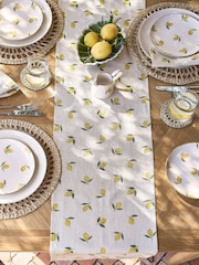 Sophie Allport Natural Lemons Linen Table Runner - Image 1 of 3