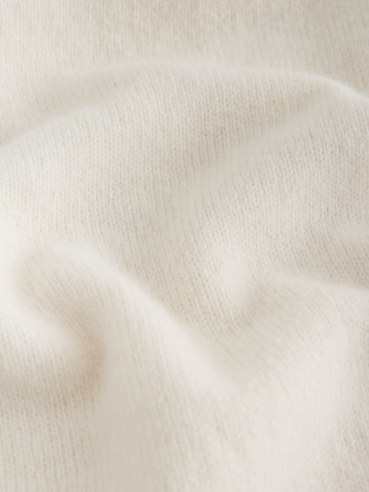 Ecru Merino Wool N.Premium V-Neck Jumper - Image 7 of 7