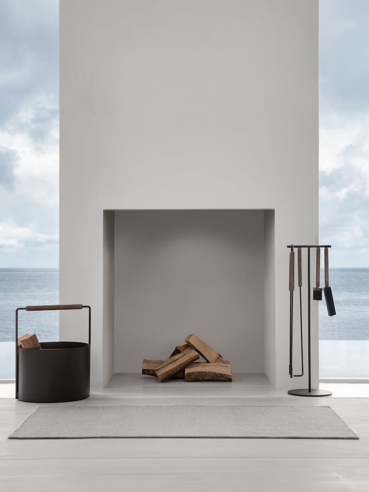 blomus Black Oak ASHI Firewood Basket - Image 2 of 4