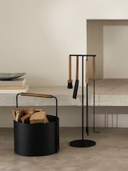 blomus Brown Oak ASHI Firewood Basket - Image 3 of 4