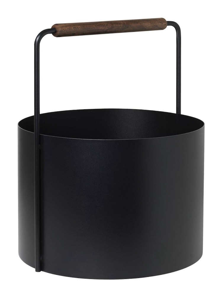 blomus Brown Oak ASHI Firewood Basket - Image 4 of 4