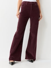 Levi's® Brown Ribcage High-Rise Flare Twill Trousers - Image 1 of 4