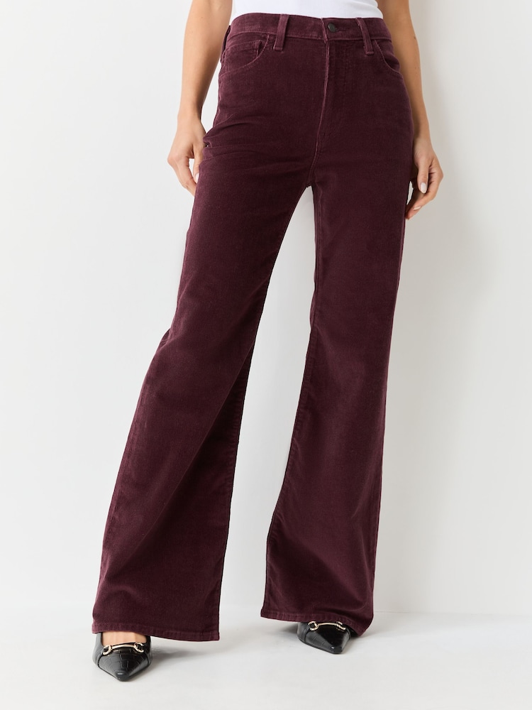 Levi's® Brown Ribcage High-Rise Flare Twill Trousers - Image 1 of 4