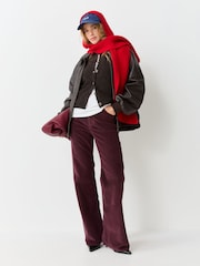Levi's® Brown Ribcage High-Rise Flare Twill Trousers - Image 3 of 4