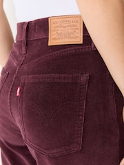 Levi's® Brown Ribcage High-Rise Flare Twill Trousers - Image 4 of 4