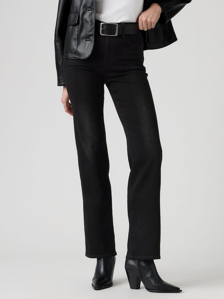 Levi's® Black 723 High Rise Straight Jeans - Image 1 of 4 Levi's® Black 723 High Rise Straight Jeans - Image 1 of 4