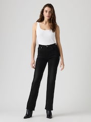 Levi's® Black 723 High Rise Straight Jeans - Image 3 of 4