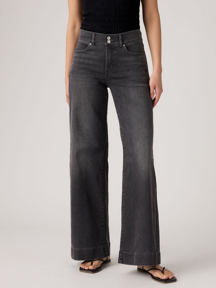 Levi's Black 318 Wide Jeans - Image 1 of 4