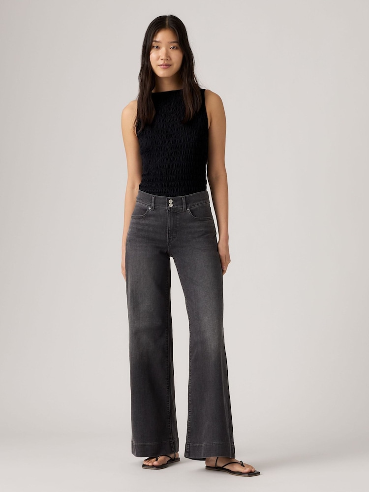 Levi's Black 318 Wide Jeans - Image 2 of 4