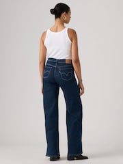Levi's® Denim dark blue 318 Shaping Mid Rise Wide Leg Jeans - Image 2 of 6