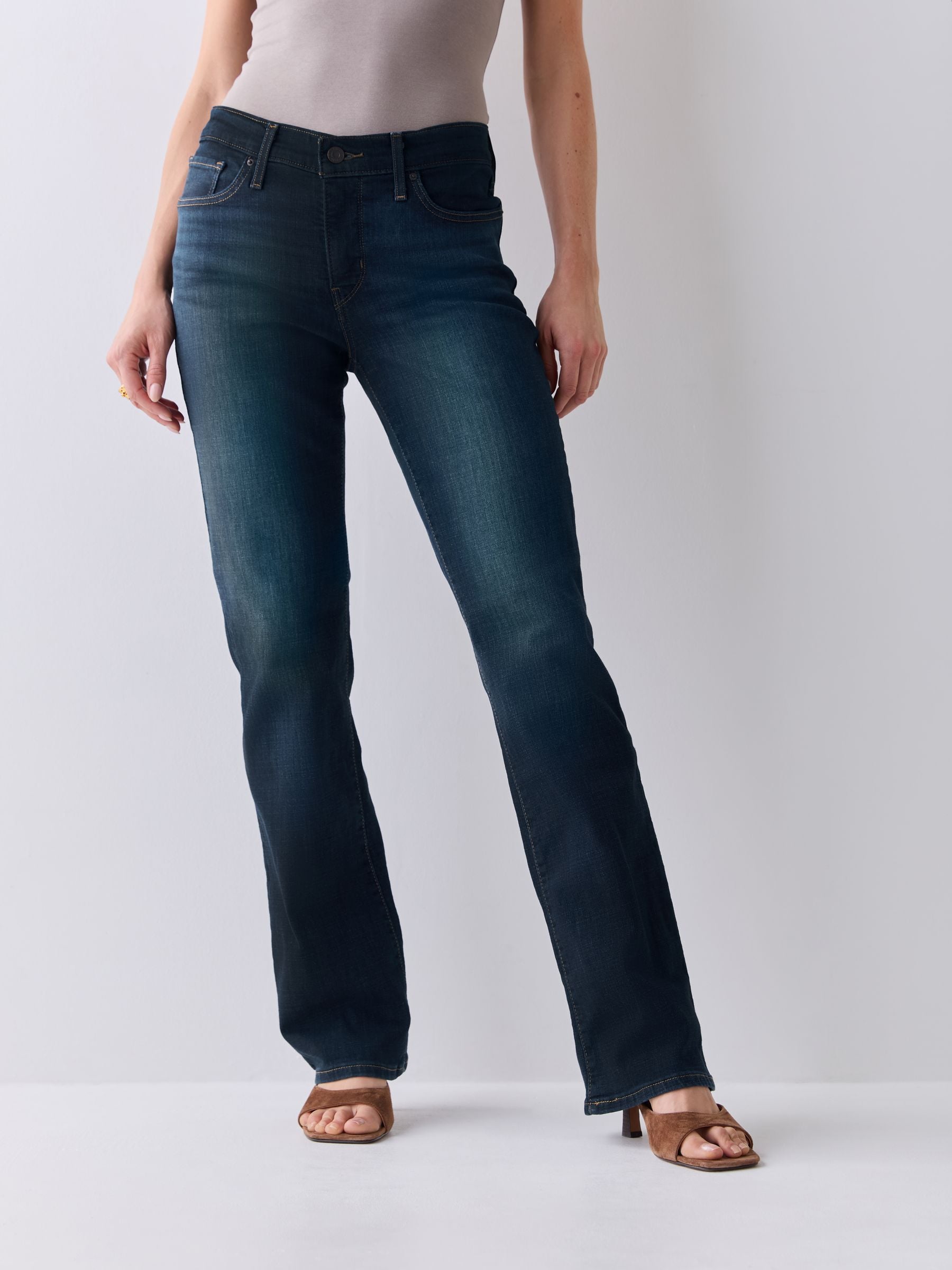 Levi's 315 Shaping Bootcut Jeans, Blue, Size 32, Inside Leg 32, Women - Image 3