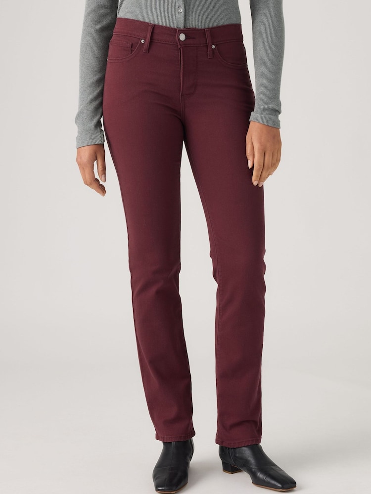 Levi's® Khaki Green 314™ Shaping Straight Fit Jeans - Image 1 of 6