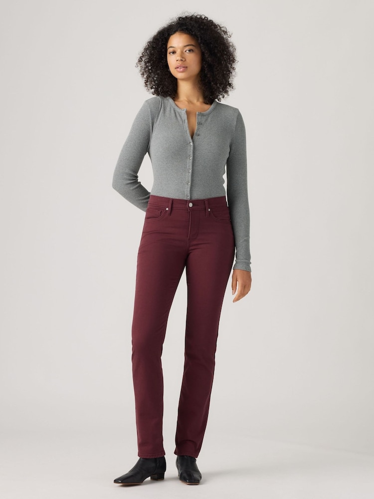 Levi's® Khaki Green 314™ Shaping Straight Fit Jeans - Image 2 of 6