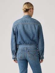 Levi's® Blue Dani Western Harrington Denim Jacket - Image 2 of 5