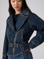 Levi's® Blue 80s Oversized Denim Bomber Jacket - Image 1 of 5