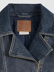 Levi's® Blue 80s Oversized Denim Bomber Jacket - Image 5 of 5