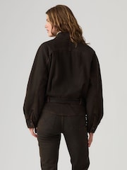 Levi's® Black '80s Oversized Denim Bomber Jacket - Image 2 of 5