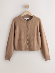 Camel Neppy 100% Merino Wool N.Premium Cardigan - Image 1 of 3
