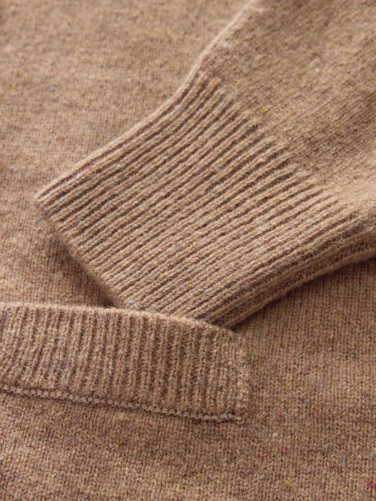 Camel Neppy 100% Merino Wool N.Premium Cardigan - Image 3 of 3