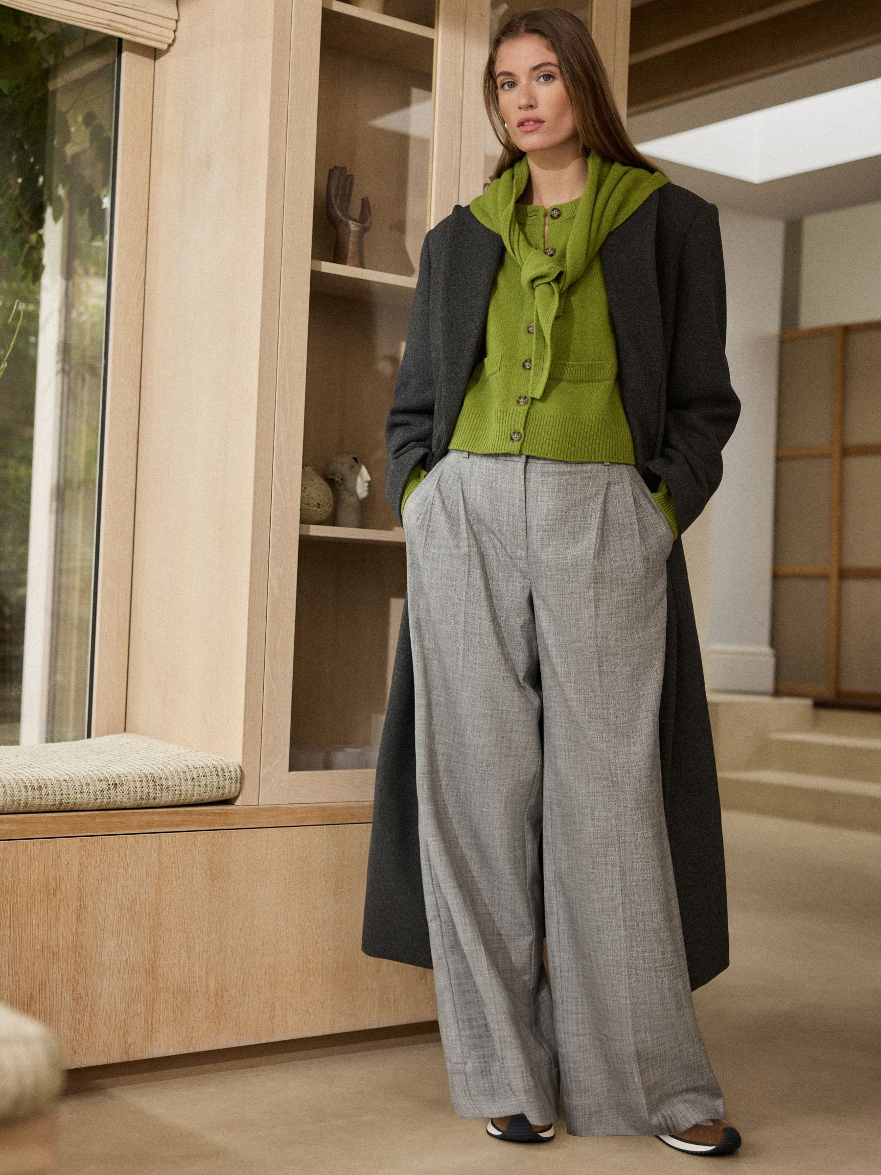 Buy Lime Green N.Premium Merino Wool Cardigan from Next USA
