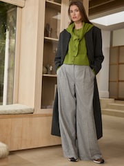 Lime Green 100% Merino Wool N.Premium Cardigan - Image 3 of 8