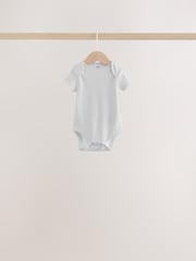 Серый/синий/нейтральный - Детские боди с коротким рукавом 5 упаковка - Изображение 7 13