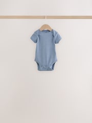 Серый/синий/нейтральный - Детские боди с коротким рукавом 5 упаковка - Изображение 8 13