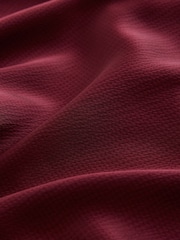Burgundy Red Twist Front Long Sleeve Satin Maxi Dress - Image 5 of 6