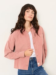 FatFace Beck Pink Cord Petite Shirt - Image 1 of 5
