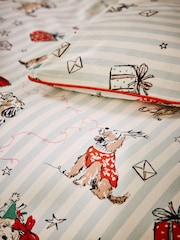 Christmas Brushed Cotton Duvet Cover and Pillowcase Set - 圖片 4，共 6
