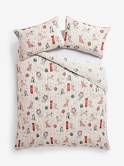 Christmas Brushed Cotton Duvet Cover and Pillowcase Set - 圖片 5，共 6