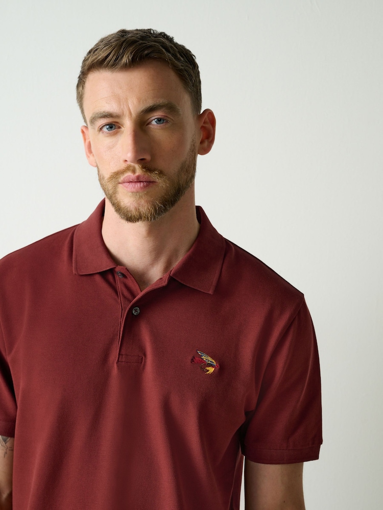 Red Rust Embroided - Corte estándar - Polo de manga corta de piqué - Imagen 1 de 8 Red Rust Embroided - Corte estándar - Polo de manga corta de piqué - Imagen 1 de 8