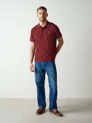 Red Rust Embroided - Corte estándar - Polo de manga corta de piqué - Imagen 2 de 8