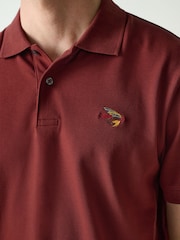 Red Rust Embroided - Corte estándar - Polo de manga corta de piqué - Imagen 4 de 8