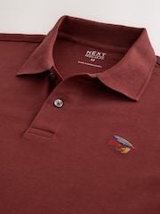 Red Rust Embroided - Corte estándar - Polo de manga corta de piqué - Imagen 8 de 8
