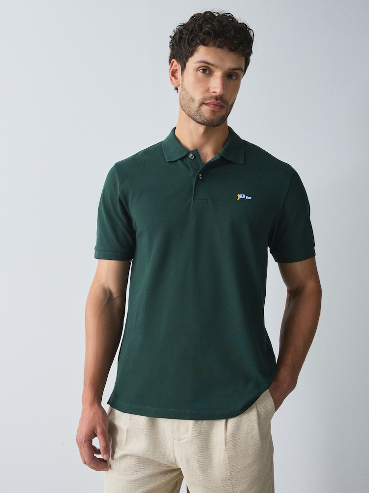 Hiedra verde - Corte estándar - Polo de manga corta de piqué - Imagen 1 de 7 Hiedra verde - Corte estándar - Polo de manga corta de piqué - Imagen 1 de 7