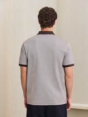Brown Puppytooth Pattern Polo Shirt - Image 3 of 8
