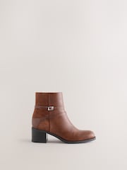 Lichtbruin - Forever Comfort® Block Heeled Boots - Afbeelding 1 van 8