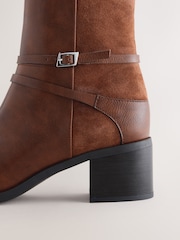 Lichtbruin - Forever Comfort® Block Heeled Boots - Afbeelding 7 van 8