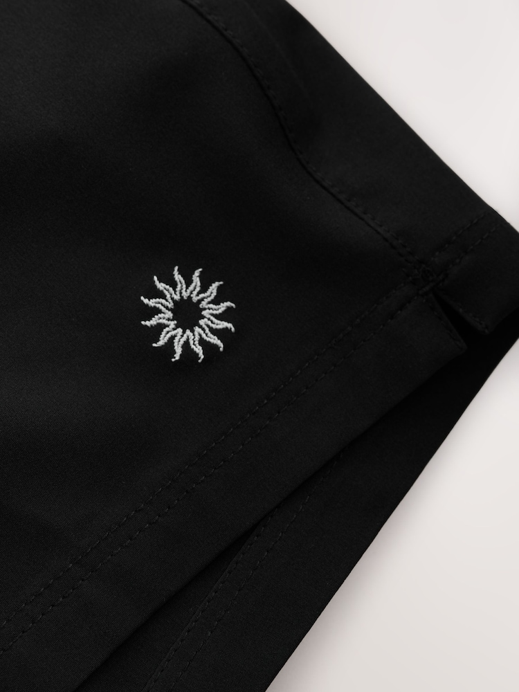 Black Motion-Flex Swim Shorts with Trunk Lining - Image 4 of 4