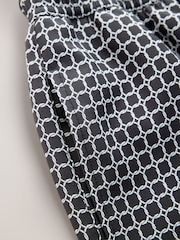 Black N. Premium Geo Pattern 5 Inch Swim Shorts - Image 3 of 4