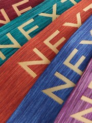 Orange/Green Marl Waistband 5 Pack A-Front Cotton Rich Boxers 5 Pack - Image 8 of 9