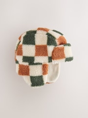 マルチ - Checkerboard Borg Trapper Baby Hat - 画像 1 / 3