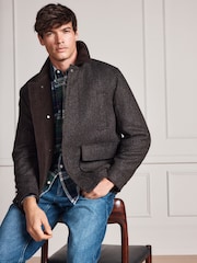 Maro - Signature Abraham Moon Wool Jacket With Cord Collar - Imaginea 1 din 10