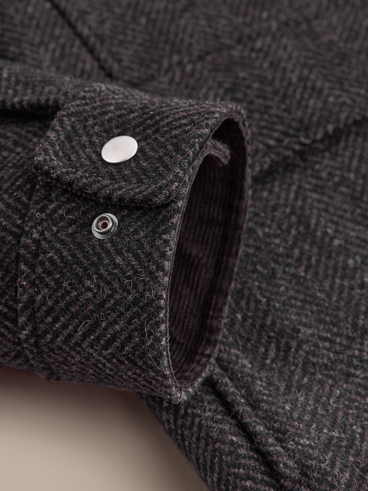 Maro - Signature Abraham Moon Wool Jacket With Cord Collar - Imaginea 10 din 10 Maro - Signature Abraham Moon Wool Jacket With Cord Collar - Imaginea 10 din 10